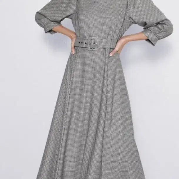 [BUNJANG] Zara Houndstooth Dress / 자라 하운드투스 원피스