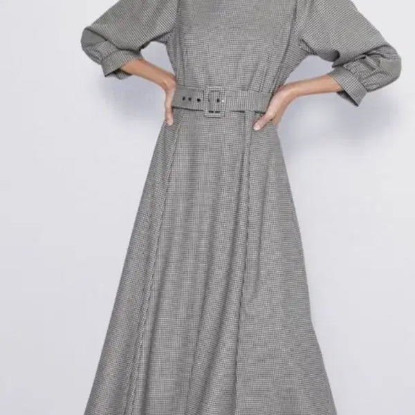 [BUNJANG] Zara Houndstooth Dress / 자라 하운드투스 원피스
