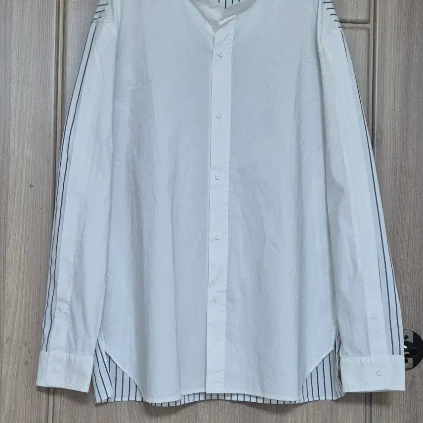 [BUNJANG] System Homme Striped Cotton Blend Shirt / 시스템 옴므   셔츠 (남성)105