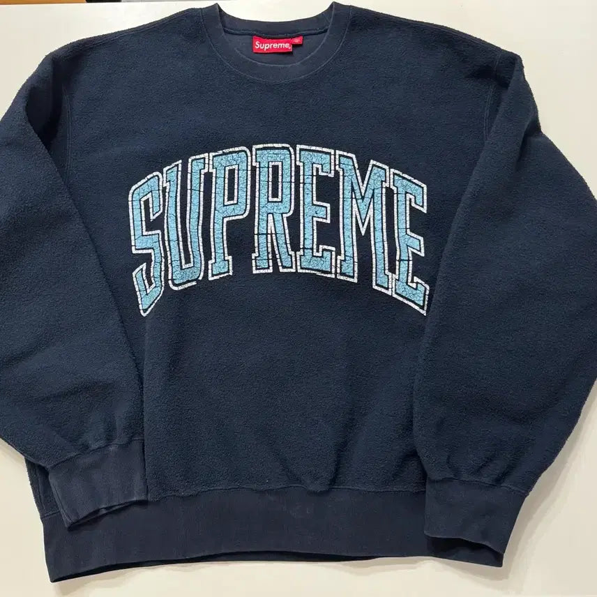 [BUNJANG] Supreme Inside Out Crewneck Navy L / 슈프림 인사이드 아웃 크루넥 네이비 L
