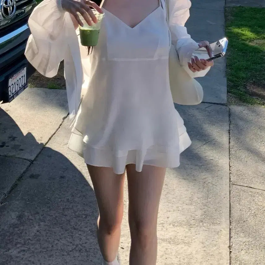 [BUNJANG] OWNt Sheer Layered Dress / ownt 쉬어 레이어드 원피스
