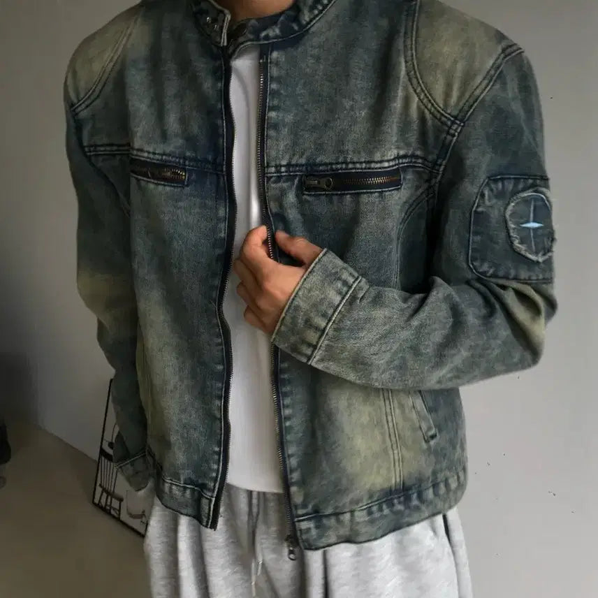 [BUNJANG] Sub C Vintage Denim Washed Jean Jacket / [새상품] 서브씨 빈티지 데님 워싱 청자켓