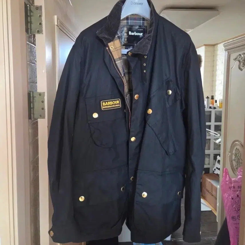[BUNJANG] Barbour International A7 Belted Jacket Size 46 / (110) 바버 인터내셔널 A7 벨티드 자켓 46