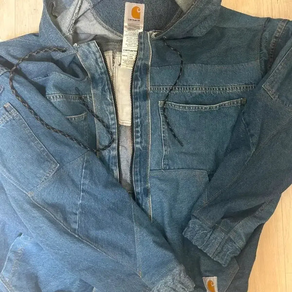 [BUNJANG] Carhartt Remake Denim Jacket XL / (XL) 칼하트 리메이크 청자켓 / 리폼 데님 자켓
