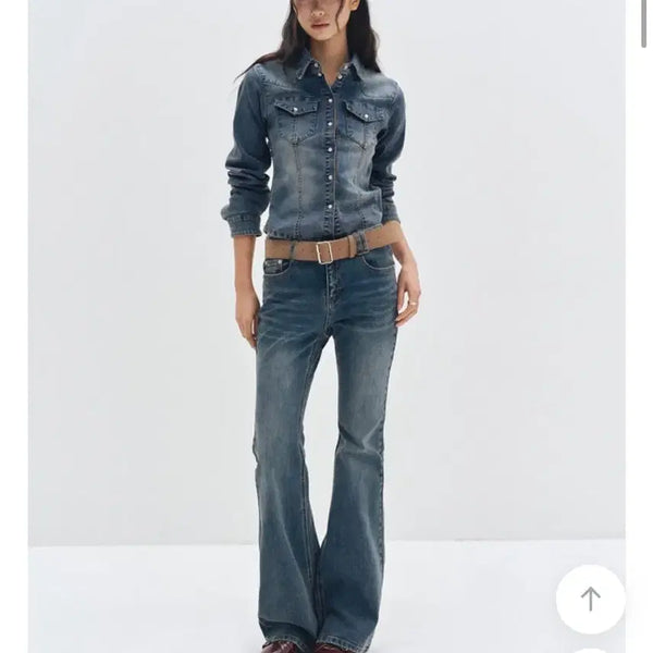 [BUNJANG] Dekatte Women's Denim Shirt / 데케트 우먼 데님셔츠