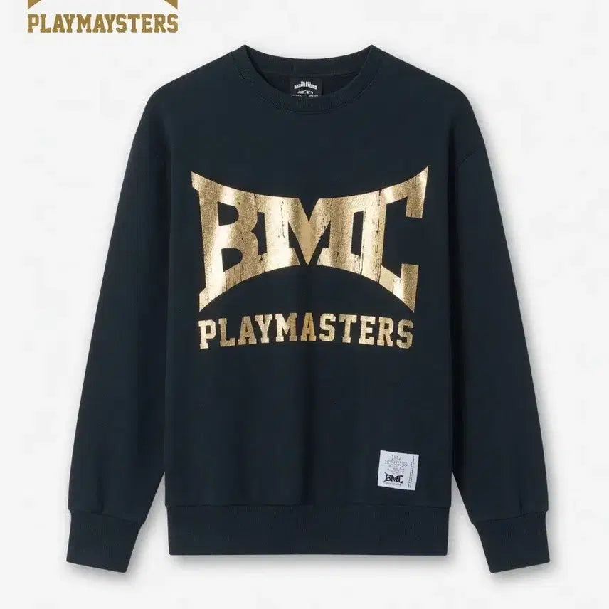 [BUNJANG] BMC Playmonsters Gold Logo Sweatshirt - Size M / BMC 플레이몬스터즈 골드 로고 맨투맨 M 사이즈