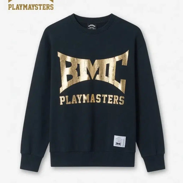 [BUNJANG] BMC Playmonsters Gold Logo Sweatshirt - Size M / BMC 플레이몬스터즈 골드 로고 맨투맨 M 사이즈