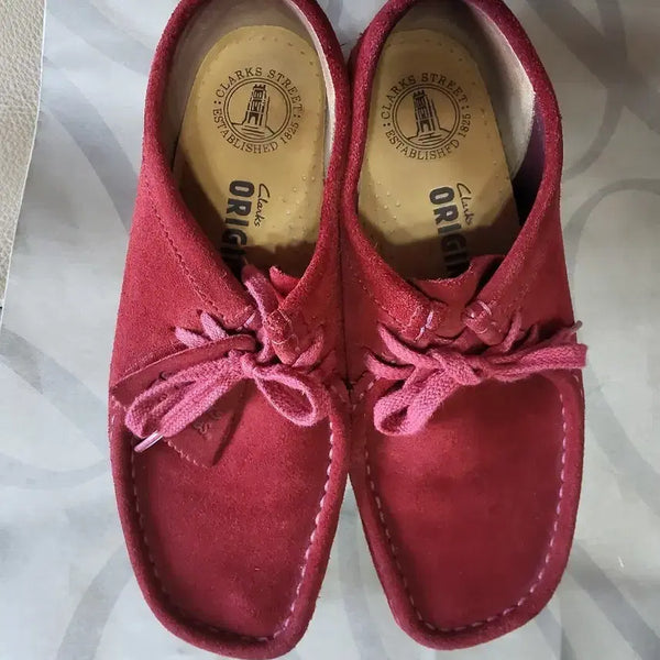 [BUNJANG] Clarks Wallabee Maple Deep Red Shoes / 클락스오리지널왈라비메이플딥레드
