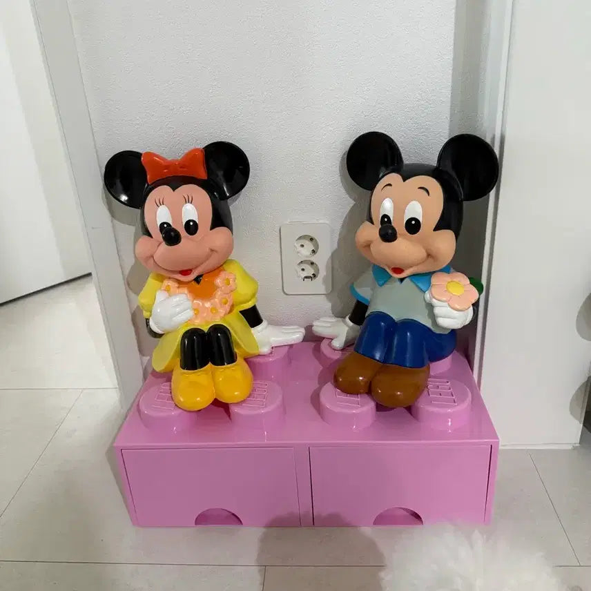 [BUNJANG] Mickey & Minnie Mouse Large Figurine Set / 미키 미니 마우스 피규어 세트