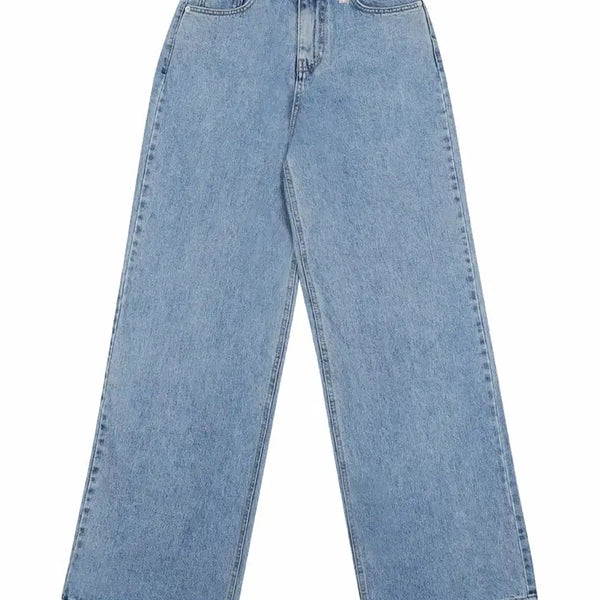 [BUNJANG] Pale Jade Low-Rise Maxi Wide Denim Jeans - Black / 페일제이드 Low-Rise Maxi Wide Denim Jean - Bl