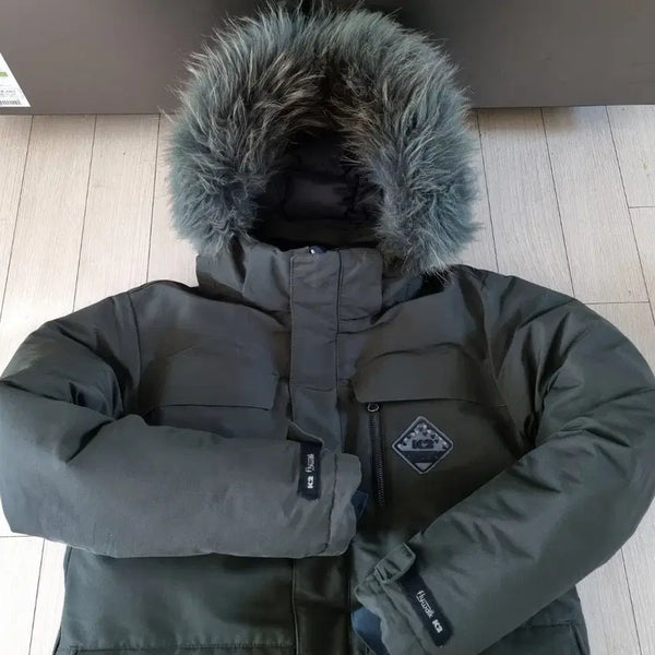 [BUNJANG] K2 Khaki Field Jacket Padded Coat / [95]K2 야상패딩 대대장급 패딩 등산 캠핑 낚시 방한 오토바이 배달