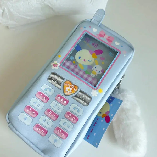 [BUNJANG] Sanrio Usahana Y2K Phone Case Pouch Sky Blue / 산리오 y2k 폰케이스 파우치 우사하나 하늘색 미사용 새상품