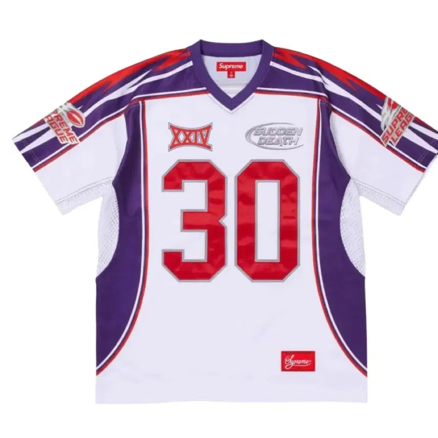 [BUNJANG] Supreme Sudden Death Football Jersey White - 24SS / 슈프림 저지