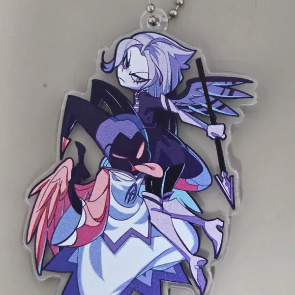[BUNJANG] Hazbin Hotel Adam Lute Acrylic Keyring / 해즈빈 호텔 아담 류트 아크릴 키링 루트