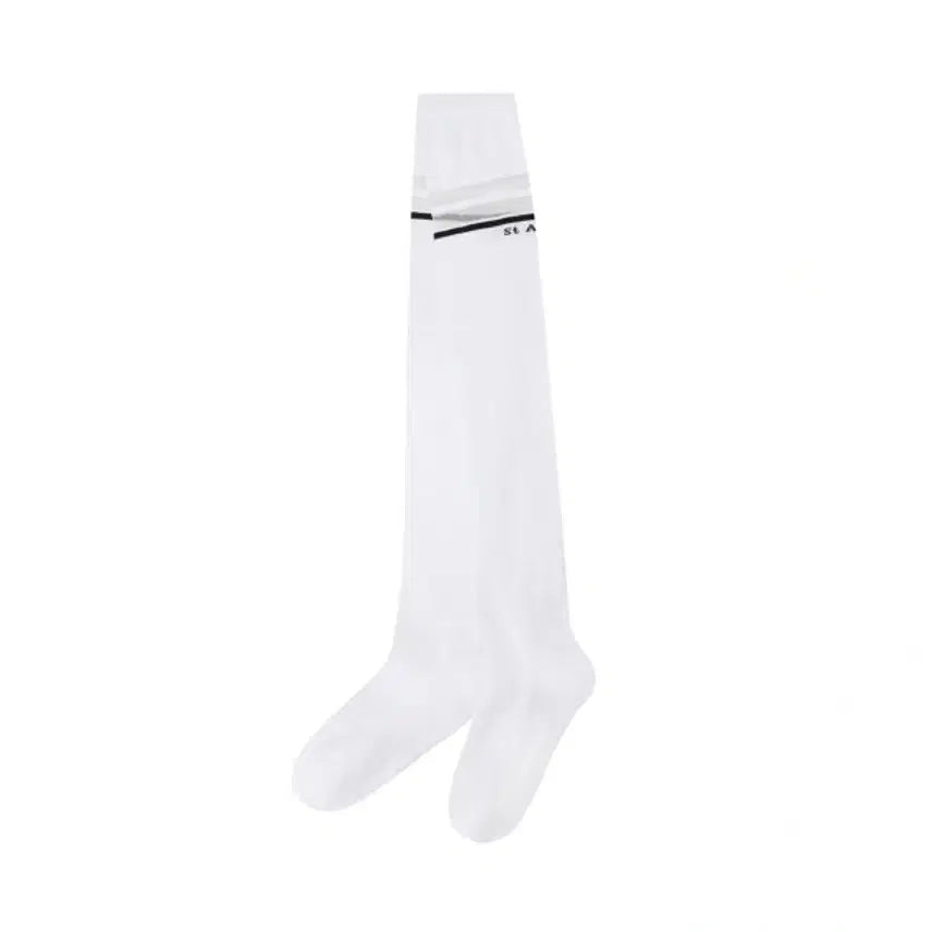 [BUNJANG] Saint Andrews See-Through Color-Block Knee Socks / 세인트앤드류스 시스루 배색 니삭스