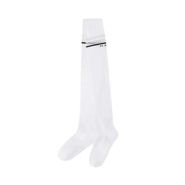 [BUNJANG] Saint Andrews See-Through Color-Block Knee Socks / 세인트앤드류스 시스루 배색 니삭스