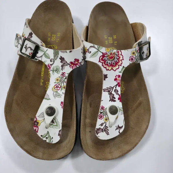 [BUNJANG] Birkenstock Gizeh Papillio Floral T-Strap Sandals / 버켄스탁 지제 파필리오 플로럴 T스트랩