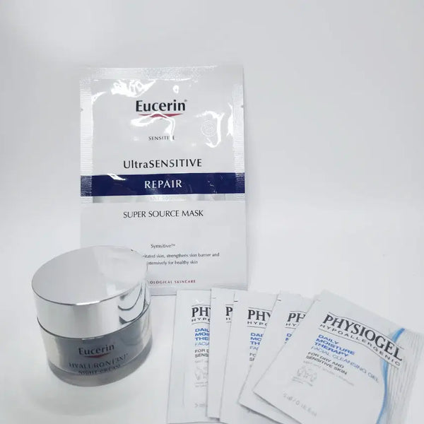 [BUNJANG] Eucerin Hyaluron 3X Night Cream + Ultrasensitive Repair Mask Pack / 유세린 하이알루론 3X 나이트 크림 +  울트라센시티브 리페어 마스크팩