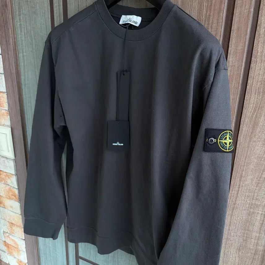 [BUNJANG] Stone Island Garment Dyed Heavy Cotton XL Dark Grey / 새상품(XL)스톤아일랜드 와펜 가먼트 다이드 헤비 코튼 다크그레이