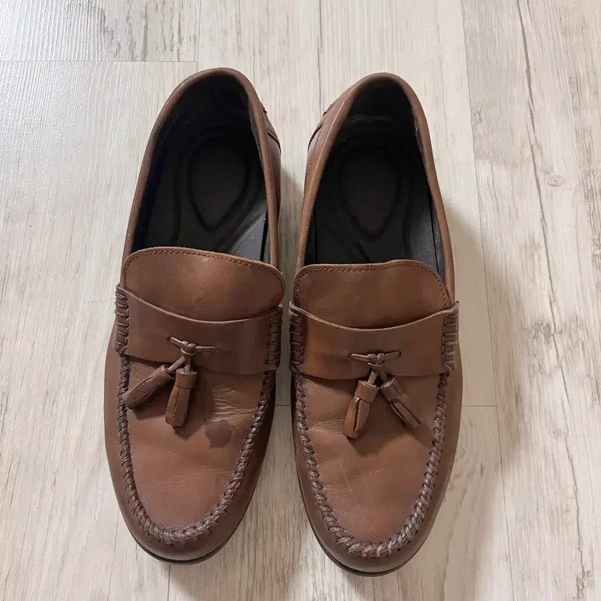 [BUNJANG] Men's Brown Tassel Loafers / 브라운 태슬 로퍼 남성 구두