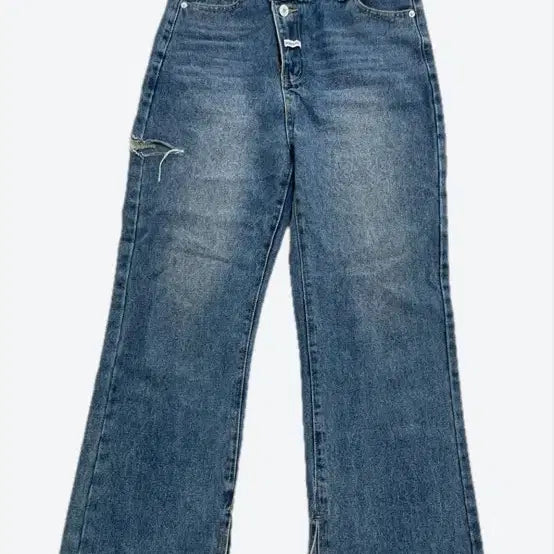 [BUNJANG] Button Detail Side Slit Jeans - L Size / 옆트임 청바지 단추포인트 L사이즈