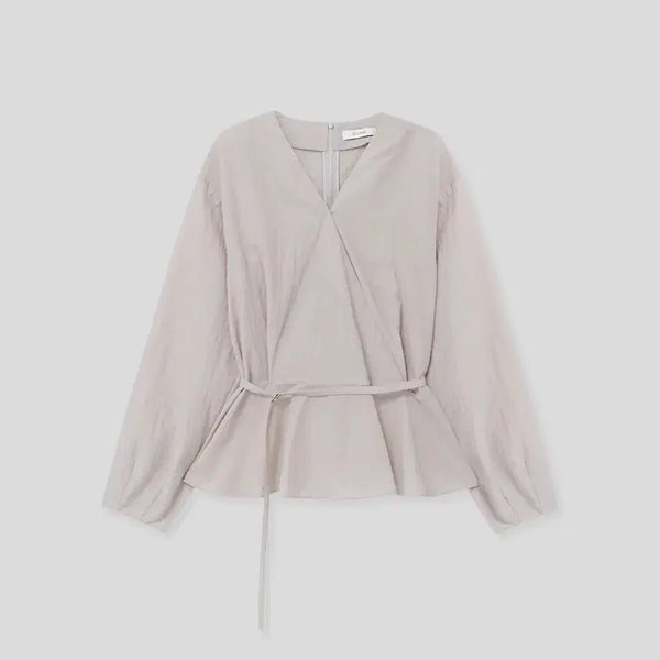 [BUNJANG] Elojo Oberon Flare Blouse Mauve Pink S / 엘로주 오베론 블라우스 모브핑크 S