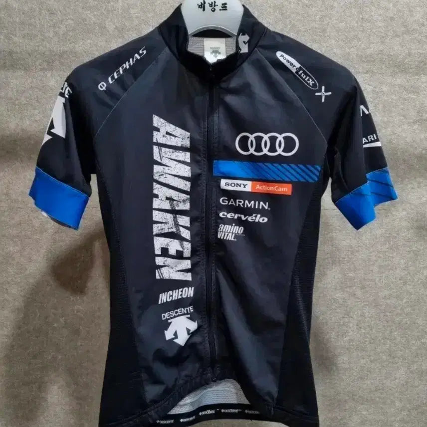 [BUNJANG] Descente Audi Cycling Jersey Full Zip Up / 여성 S 데상트 자전거복 집업 아우디 져지