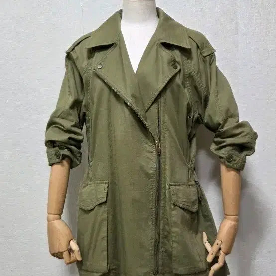 [BUNJANG] Sisley Khaki Cotton Field Jacket / 시슬리 카키야상