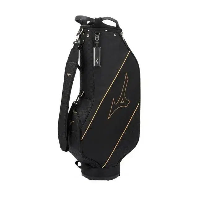 [BUNJANG] Mizuno NX-2 Lightweight Caddy Bag Black Gold / 미즈노 NX-2 경량캐디백 블랙골드