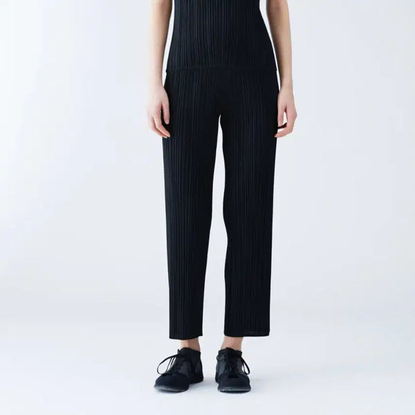 [BUNJANG] Issey Miyake Pleats Please Basic Straight Pants PP05JF111 Black Size 3 / 이세이미야케 플리츠플리즈 베이직 스트레이트 팬츠 PP05JF111