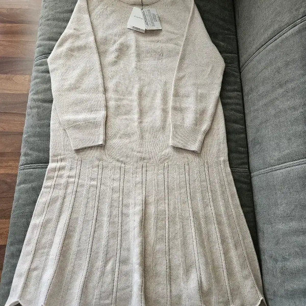 [BUNJANG] Johanex Premium Whole Garment Knit Dress Oatmeal Size 55 / (새상품) 요하넥스 프리미엄 홀가먼트 원피스 오트밀 55사이즈