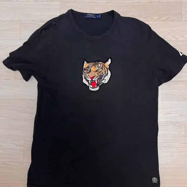 [BUNJANG] Polo Ralph Lauren Black Tiger Short Sleeve T-Shirt / 폴로 랄프로렌 블랙 타이거 반팔 티셔츠