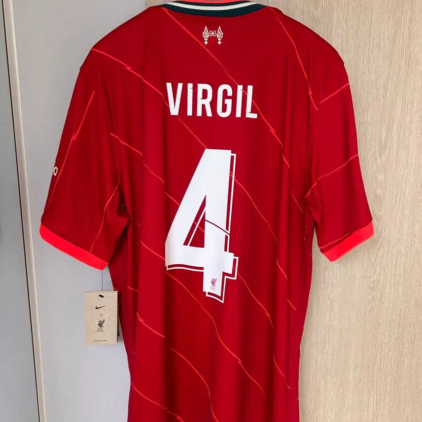 [BUNJANG] Liverpool 21-22 Home Virgil Van Dijk Jersey / 21-22 리버풀 홈 No.4 버질 반다이크 판매