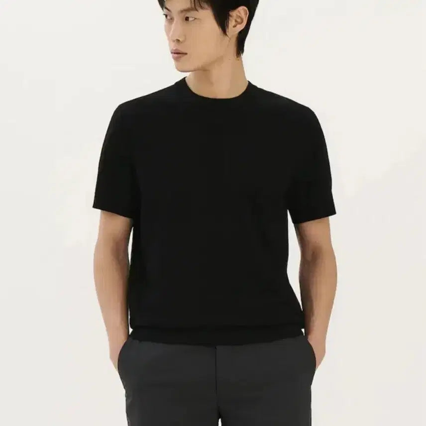 [BUNJANG] Theory Golis Round Tee Black M / [새상품]띠어리 고리스 라운드티 블랙 M