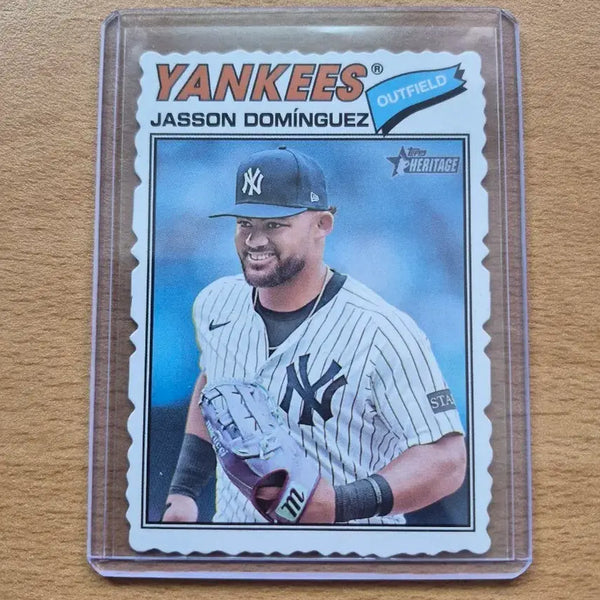 [BUNJANG] MLB 2026 Topps Heritage New York Yankees Jasson Dominguez Deckle Edge SP Card / MLB 2026 탑스 헤리티지 뉴욕양키스 제이슨 도밍게즈 덱클엣지 SP