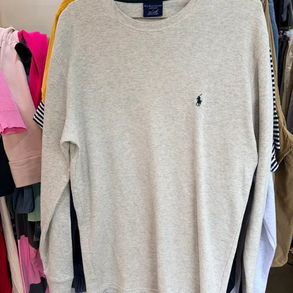 [BUNJANG] Polo Ralph Lauren Waffle Long Sleeve T-Shirt / 폴로 랄프로렌 와플 긴팔 티셔츠