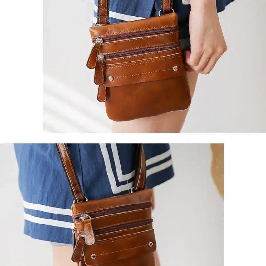 [BUNJANG] Genuine Leather Mini Crossbody Bag / 천연소가죽 미니백(새것)