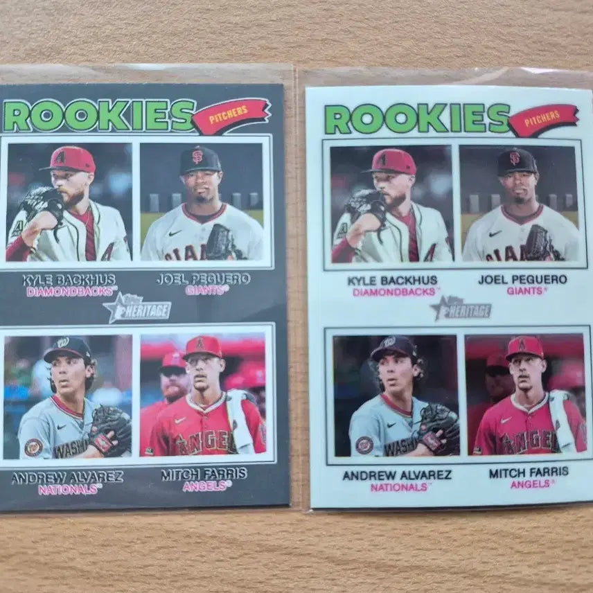 [BUNJANG] MLB 2026 Topps Heritage Dark Gray Border + Chrome Rookie Card / MLB 2026 탑스 헤리티지 다크그레이보더 + 크롬 루키카드 판매