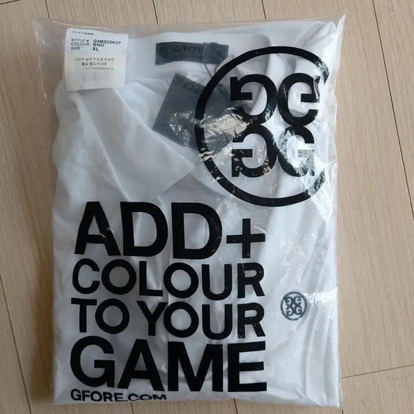 [BUNJANG] G/FORE Men's Essential Raglan Polo Golf T-Shirt XL White / (새상품)지포어 남성용 에센셜 래글런 폴로 골프 티셔츠 XL