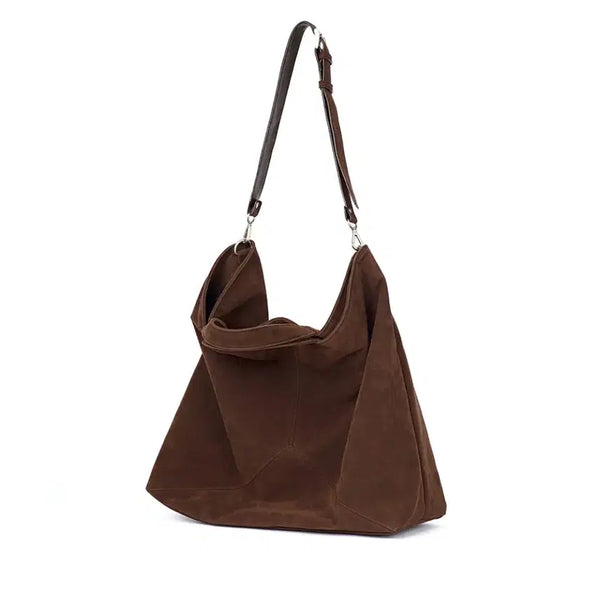 [BUNJANG] Haarchive 2-Way Suede Bag WITH STALKERS Brown / 하아카이브 2way 스웨이드백 WITH STALKERS 브라운