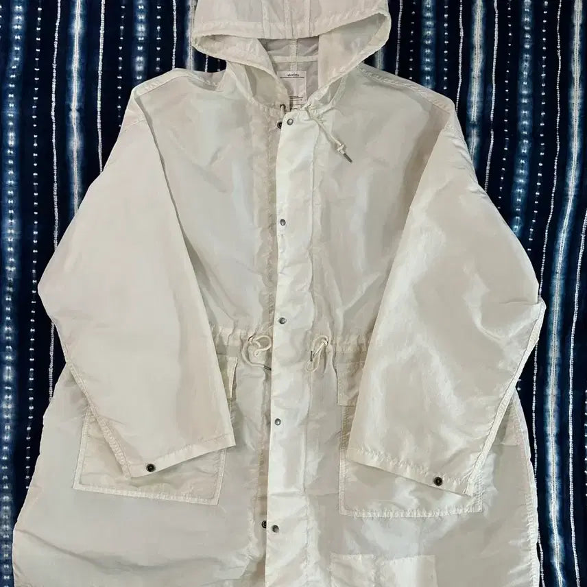 [BUNJANG] Visvim Jurapaka Mud-Dyed Nylon Parka Off-White Size 4 / Visvim (4) 주라파카 오프화이트 머드다잉