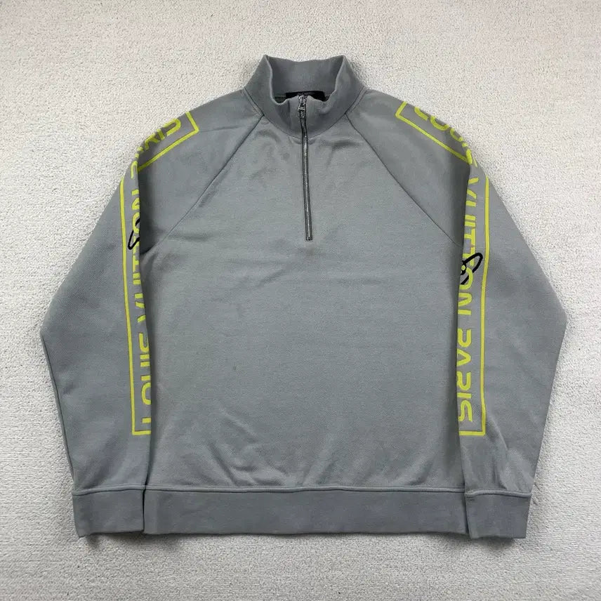[BUNJANG] Louis Vuitton 19SS Gravity Jacquard Half-Zip Sweatshirt Grey / 19SS 루이비통 그래비티 자카드 하프집업 맨투맨 그레이