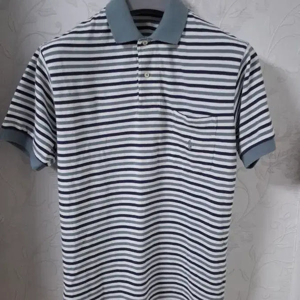 [BUNJANG] Polo Ralph Lauren 90s Striped Pocket Polo T-Shirt / (정품) 폴로랄프로렌 90s 반팔 폴로티셔츠 95