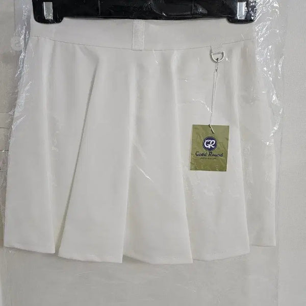 [BUNJANG] Good Round White Pleated Skirt / Good Round 화이트 플리츠 스커트