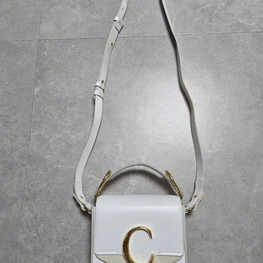 [BUNJANG] Chloe C Small Leather Crossbody & Tote Bag / 정품) 끌로에 C 스몰 카프스킨 크로스백&토트백 (정품감정 카드보유)