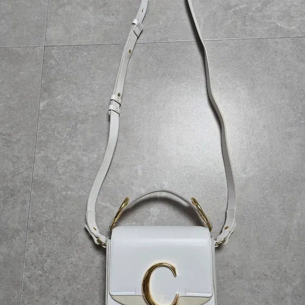 [BUNJANG] Chloe C Small Leather Crossbody & Tote Bag / 정품) 끌로에 C 스몰 카프스킨 크로스백&토트백 (정품감정 카드보유)