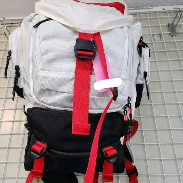 [BUNJANG] Nike SB Eugene Vintage Old School Backpack - White/Black Color Block / 나이키 sb 유진 빈티지 올드스쿨 화이트/블랙 배색 백팩 가방