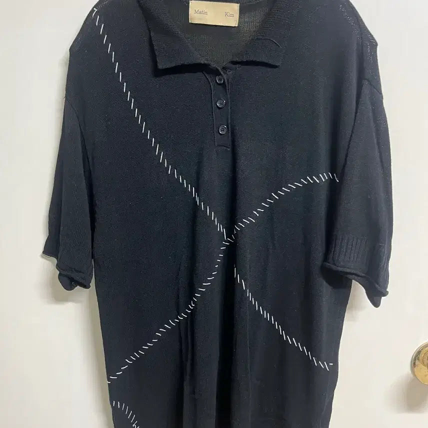 [BUNJANG] Matinkim Linen Short Sleeve PK T-Shirt, Size L / 마뗑킴린넨반팔pk티L사이즈