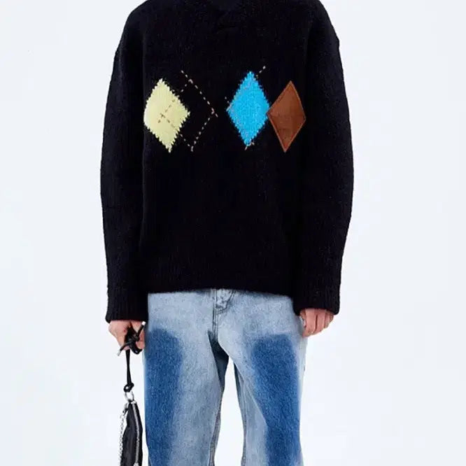 [BUNJANG] Ader Error Argyle Knit A1 / 아더에러 아가일 니트 A1