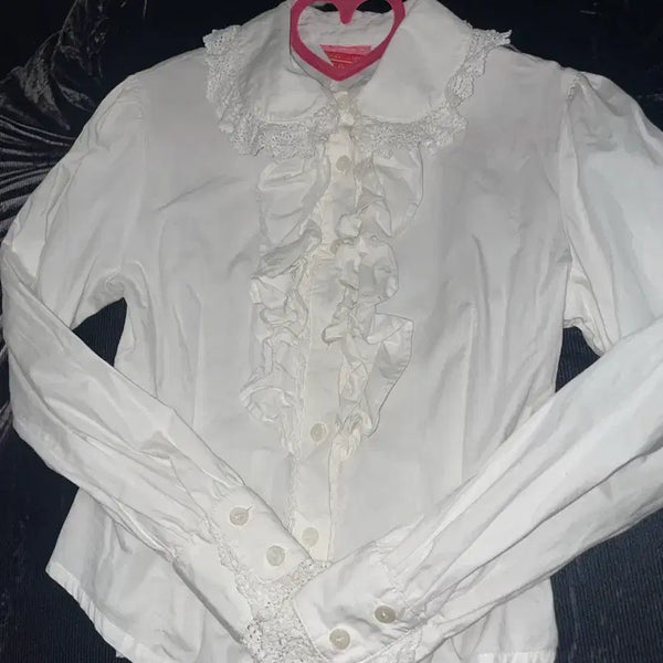 [BUNJANG] Baby The Stars Shine Bright White Blouse / 베이비더스타샤인 화이트 블라우스 로리타